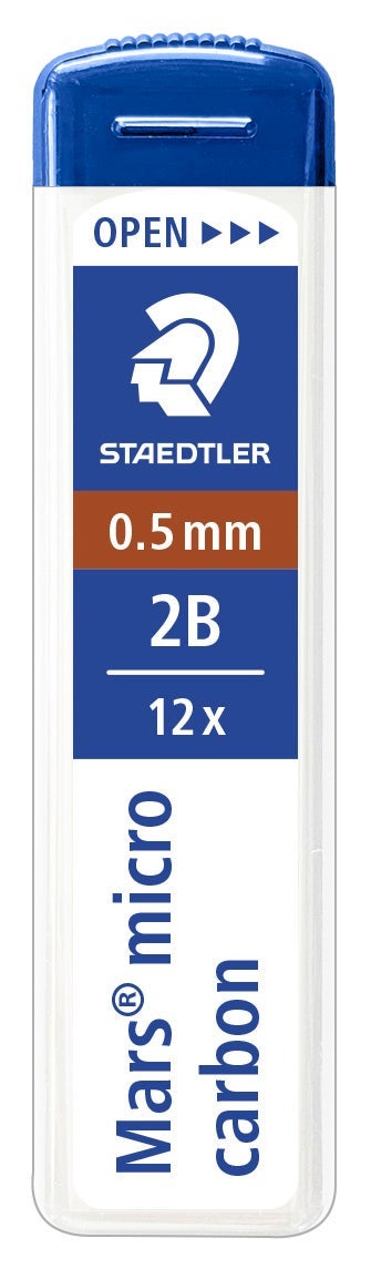 Blyantmine Staedtler 0,5mm 2B (12)