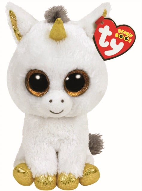 Bamse Ty Pegasus White Unicorn Regular