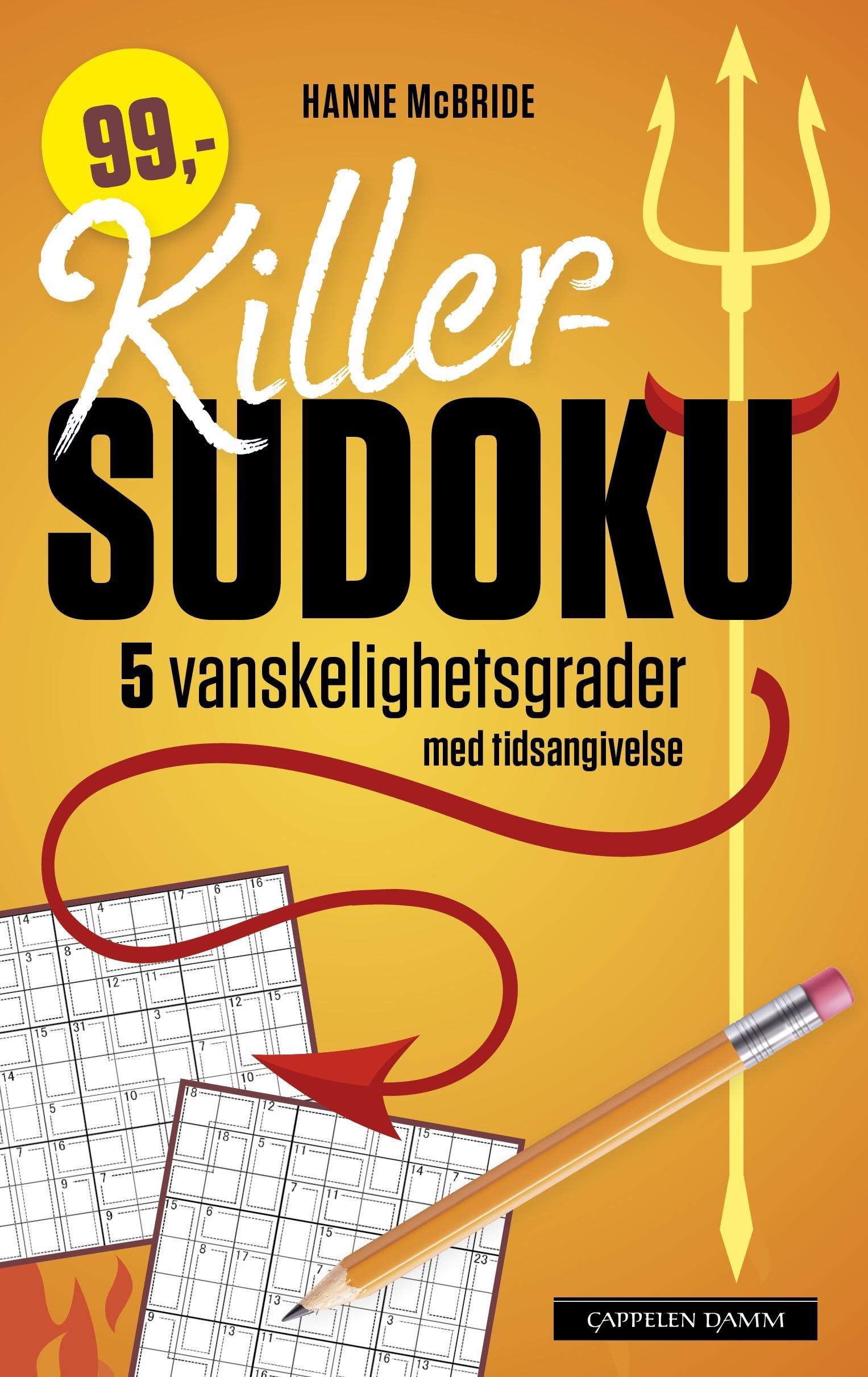 Killer-sudoku - 5 vanskelighetsgrader med tidsangivelse
