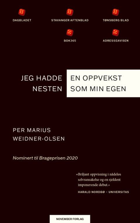 Jeg hadde en oppvekst nesten som min egen - roman