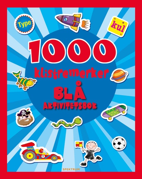 1000 klistremerker. Blå aktivitetsbok - blå aktivitetsbok
