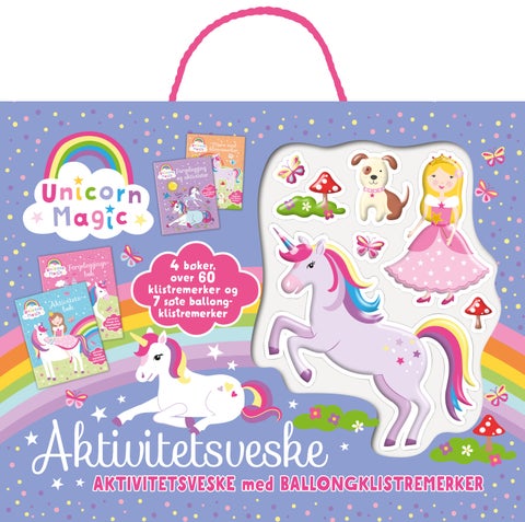 Unicorn Magic - aktivitetsveske med ballongklistremerker