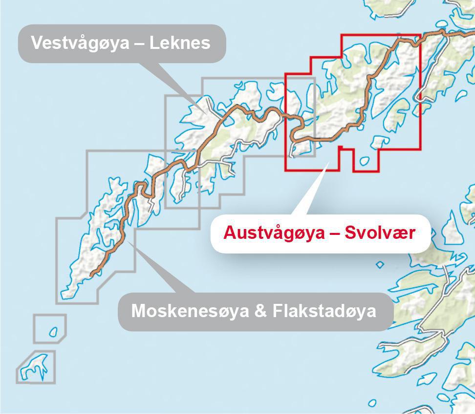 Høyfjellskart Lofoten: Austvågøya & Svolvær