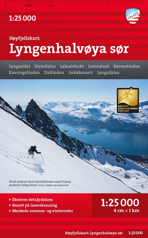 Lyngenhalvoya sor - Hoyfjellskart