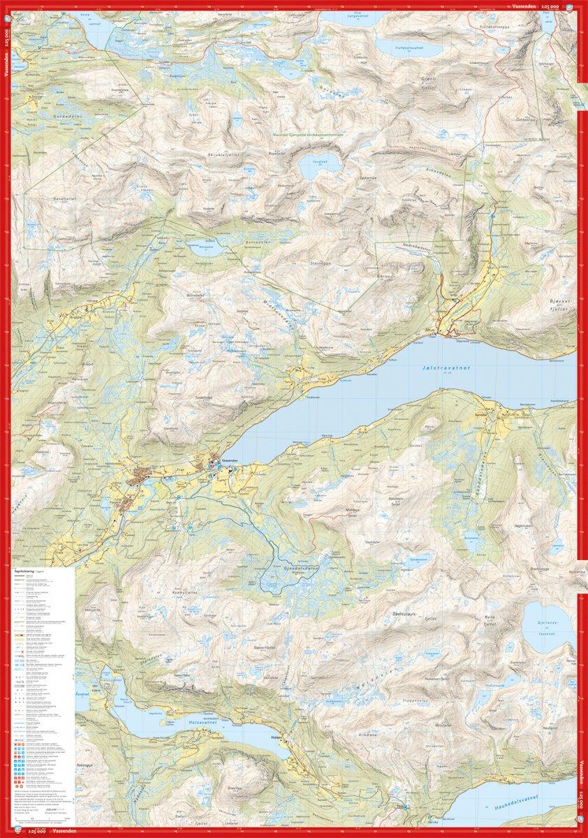 Høyfjellskart Jølster
