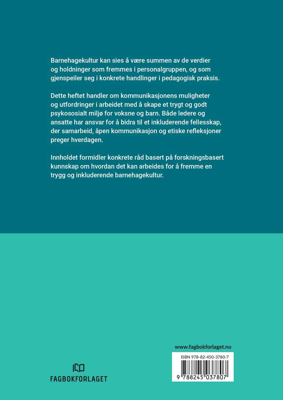 Barnehagekultur