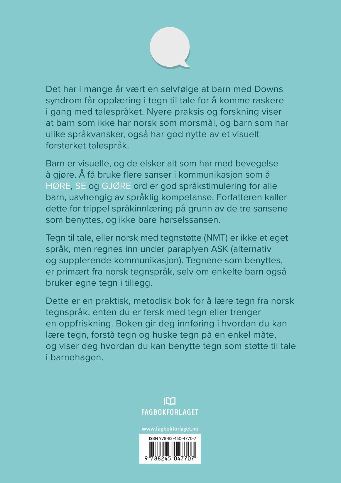 Tegn som støtte til tale for alle i barnehagen