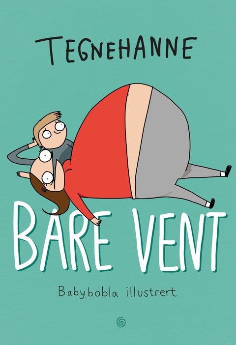 Bare vent - babybobla illustrert