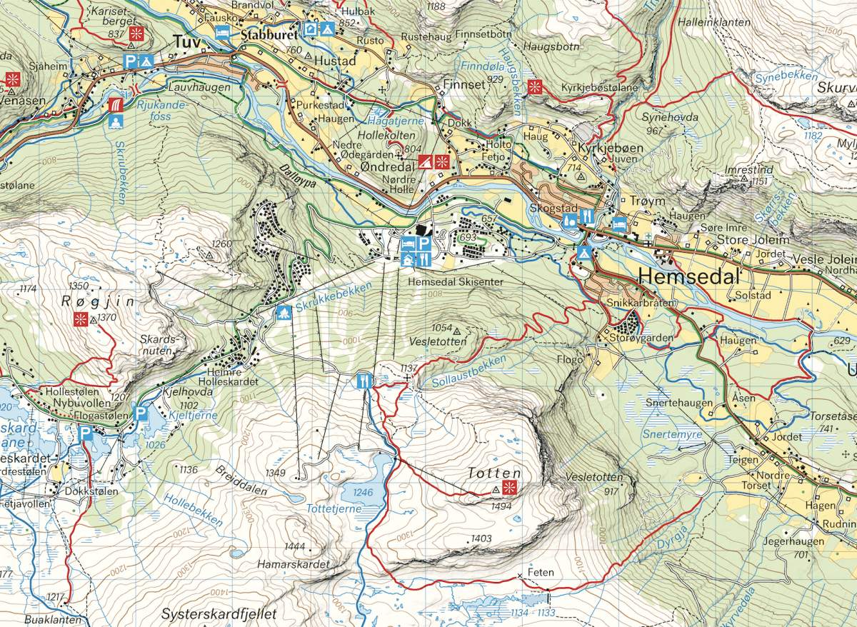 Turkart Hemsedal, Golsfjellet & Gol