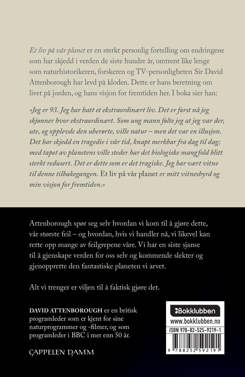 Et liv på vår planet