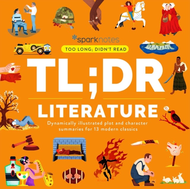 TL;DR Literature - Dynamically Illustrated Plot and Character Summaries for 13 Modern Classics