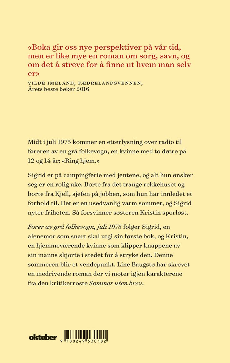 Fører av grå folkevogn, juli 1975