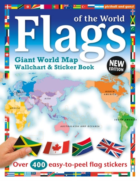 Flags of the World - World Map Wallchart Poster and Sticker Book