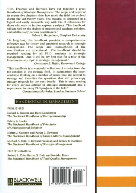 The Blackwell Handbook of Strategic Management