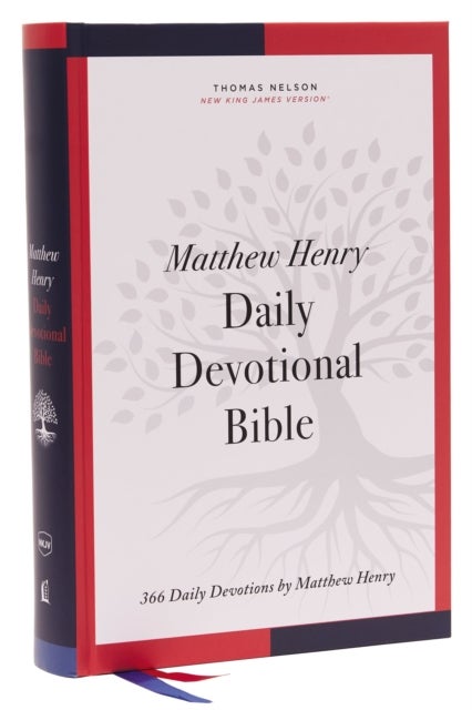 NKJV, Matthew Henry Daily Devotional Bible, Hardcover, Red Letter, Thumb Indexed, Comfort Print - 366 Daily Devotions by Matthew Henry