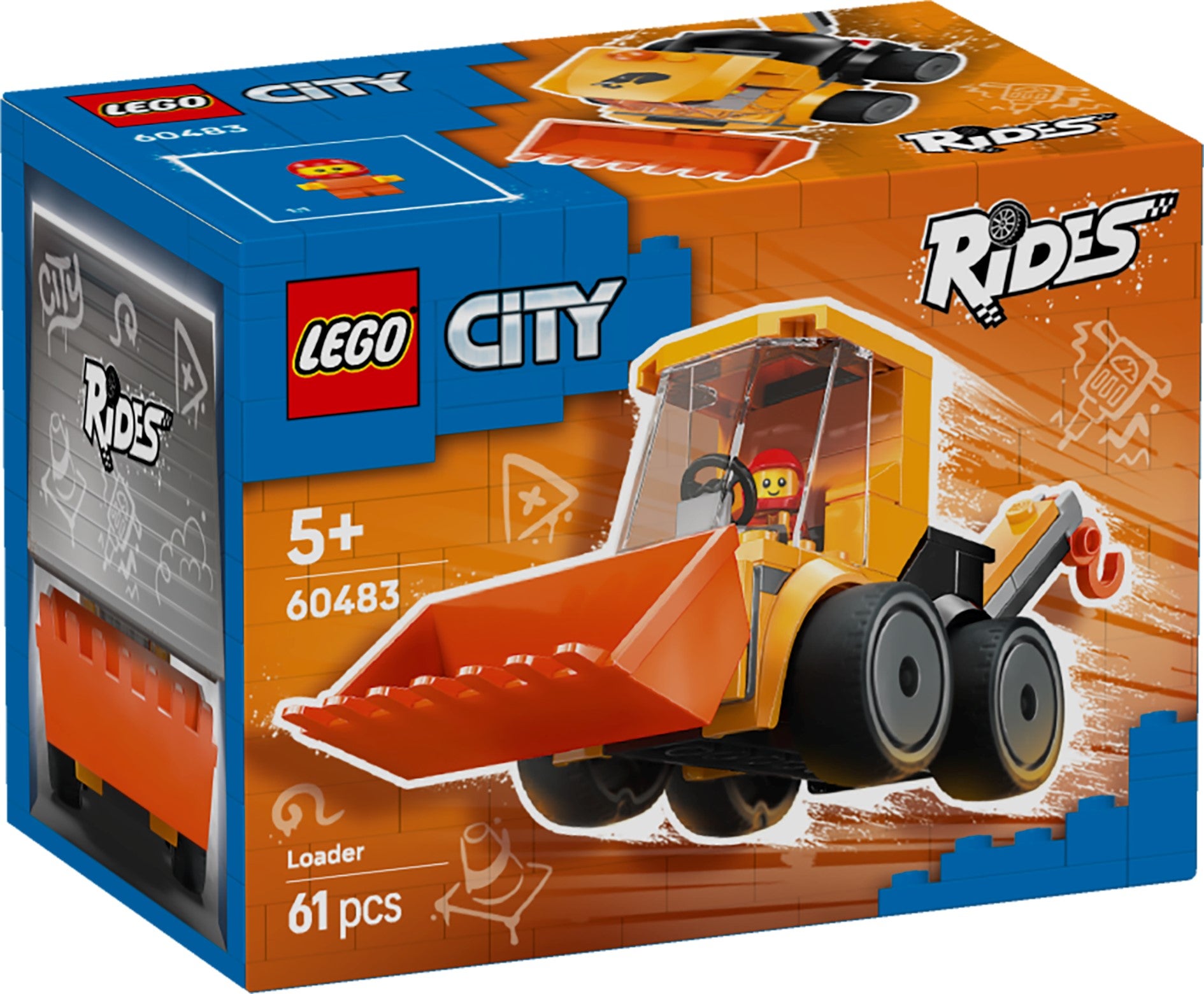 Lego Kjøretøy - hjullaster med kran 60483