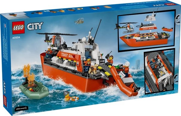 Lego Kystvaktens helikopter og redningsbåt 60504