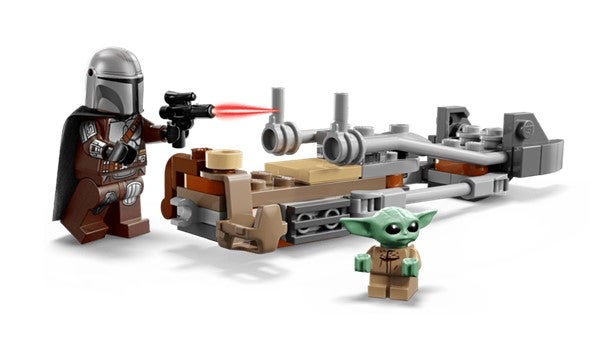 Lego Mandalorianeren og Grogus speedersykkel 75436