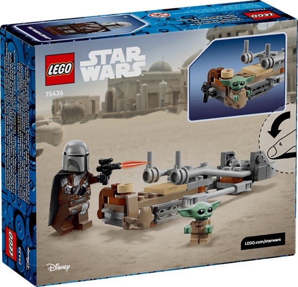 Lego Mandalorianeren og Grogus speedersykkel 75436