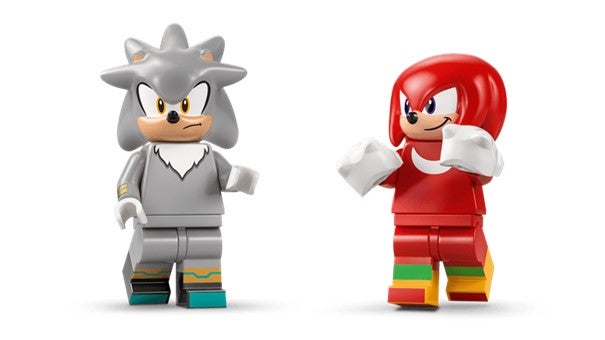 Lego Silvers bil mot Knuckles' monstertruck 77118