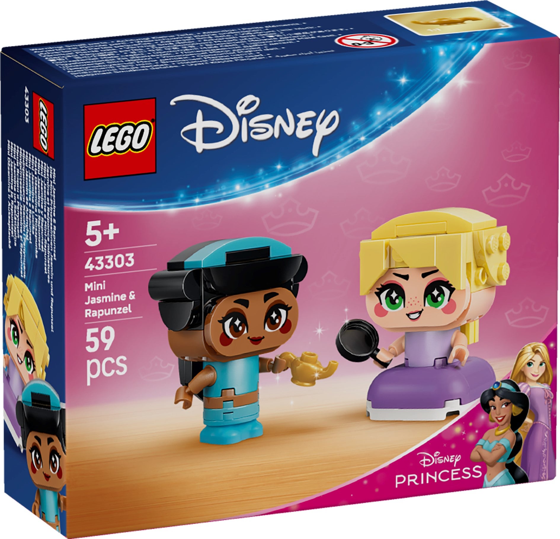 Lego Miniatyrer av Sjasmin og Rapunsel 43303
