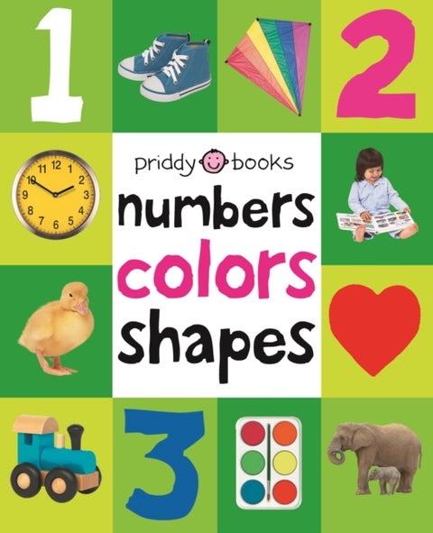 First 100 Numbers, Colors, Shapes - A padded book-perfect for little hands to hold