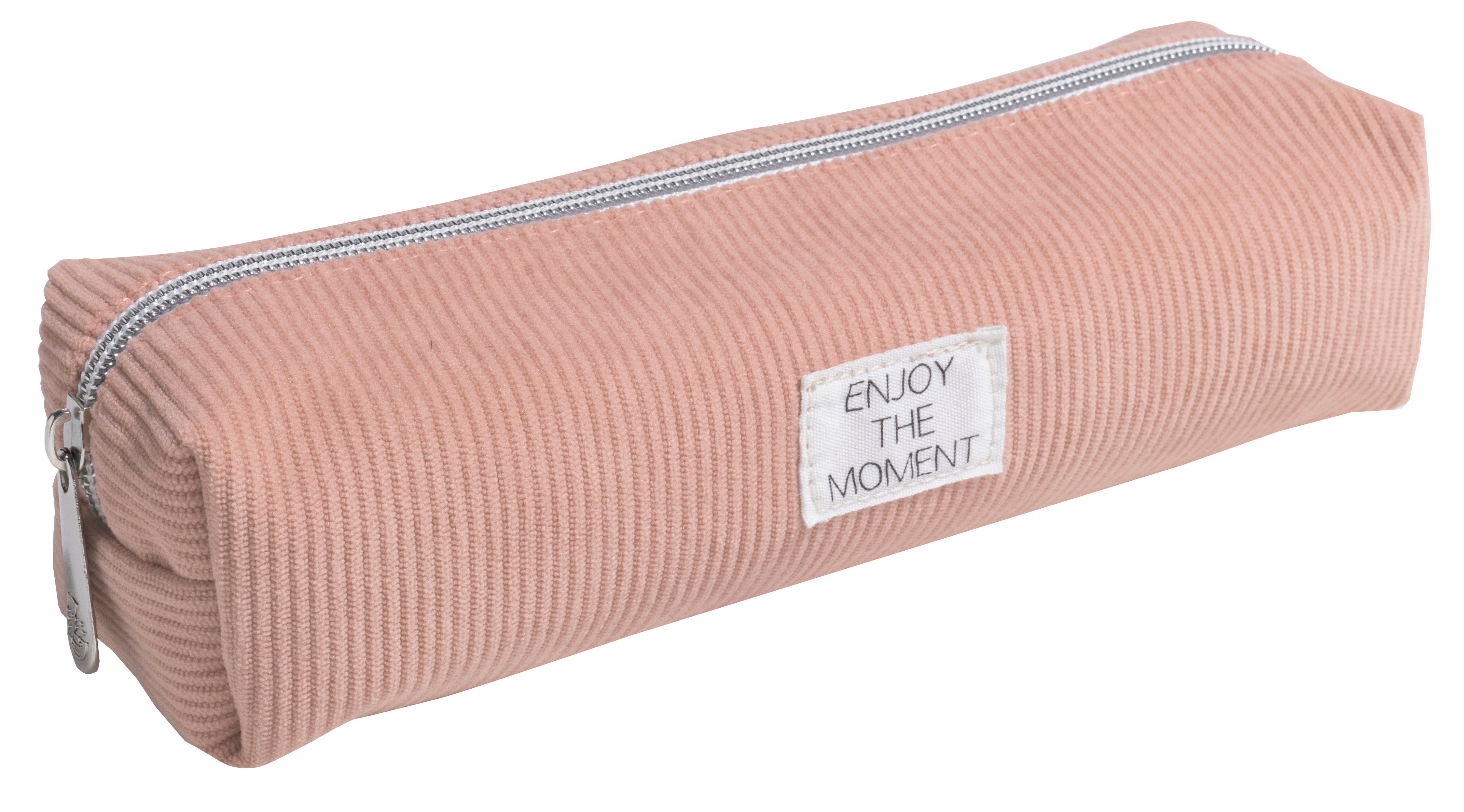 Pennal kordfløyel velvet rosa