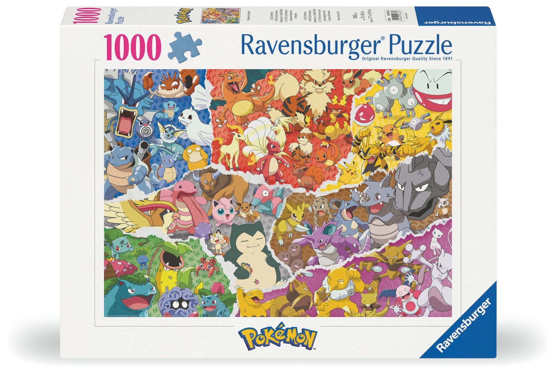 Puslespill 1000 Pokemon Eventyr Ravensburger