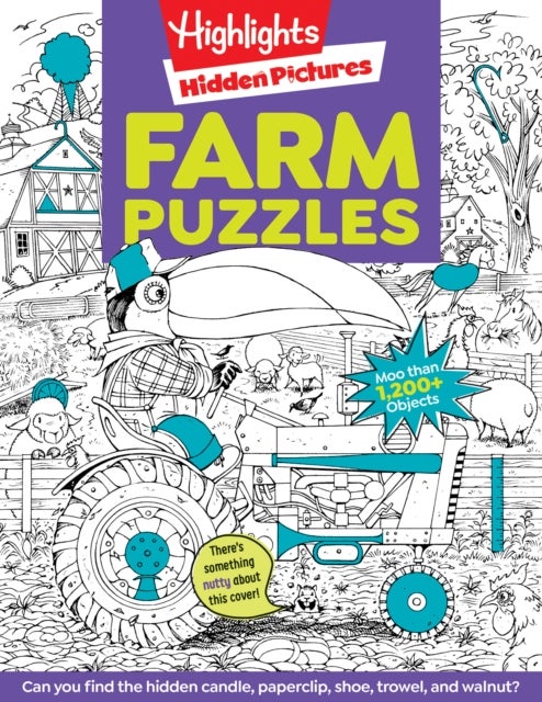 Farm Puzzles - Ultimate Farm Picture Puzzle Book with Over 1,200 Objects to Seek and Find, Farm-Themed Activity Book for Kids 6 and Older