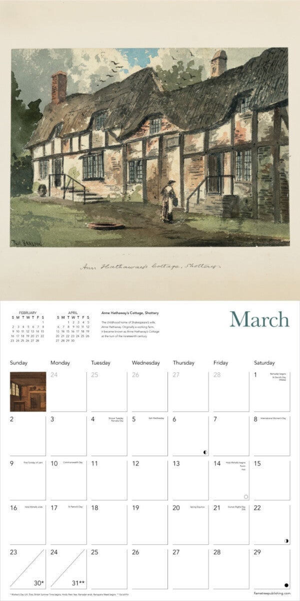 Kalender 2025 Shakespeare 30x30cm