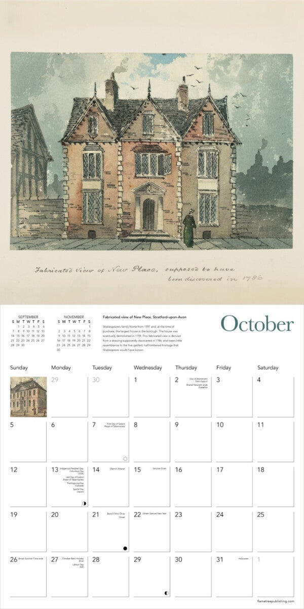 Kalender 2025 Shakespeare 30x30cm