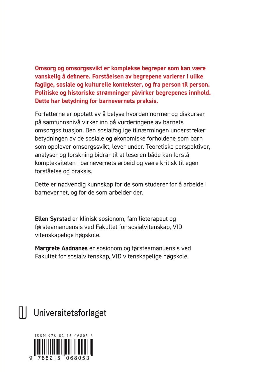 Omsorg og omsorgssvikt