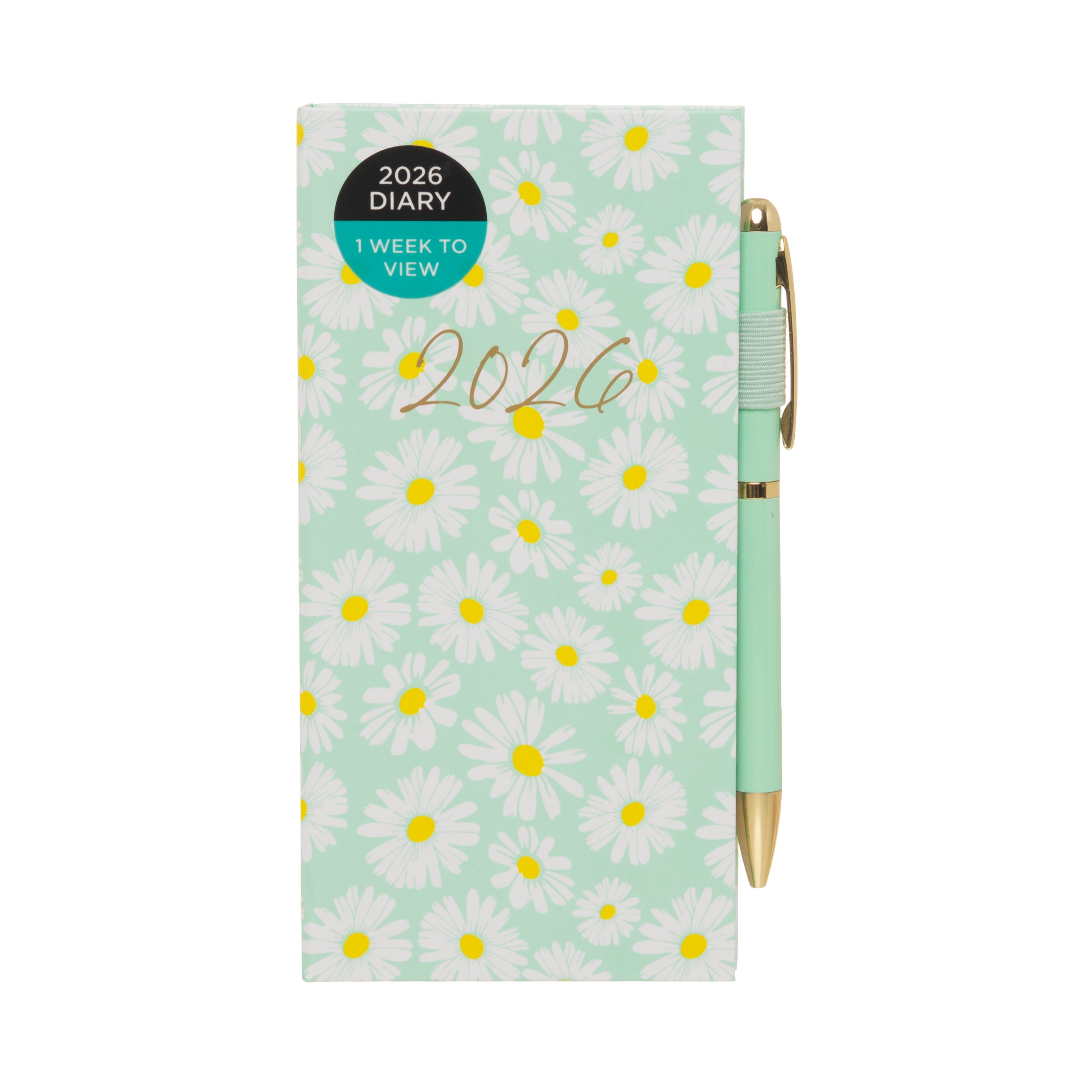 Kalender 2026 Slim Daises Flw m/penn