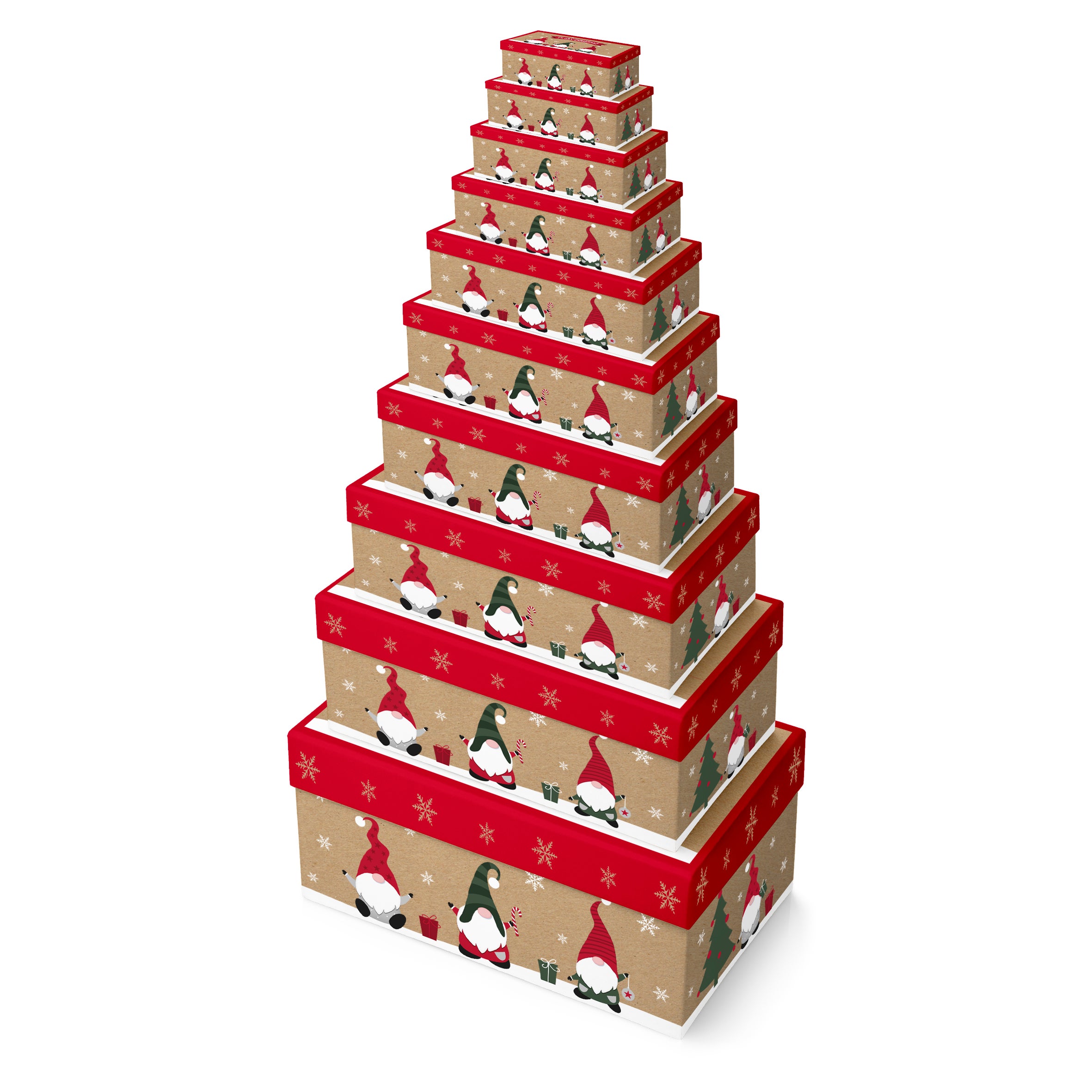 Gaveesker i sett Merry Xmas Gonk (10)
