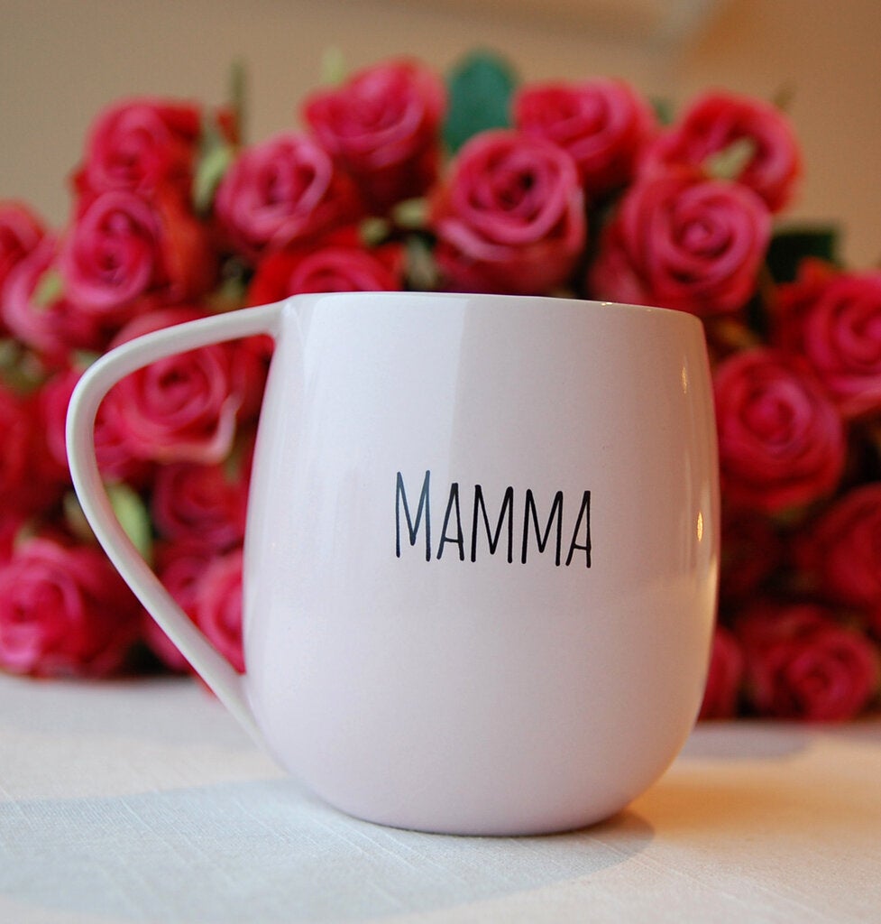 Kopp Lykketegning 40 cl Mamma rosa