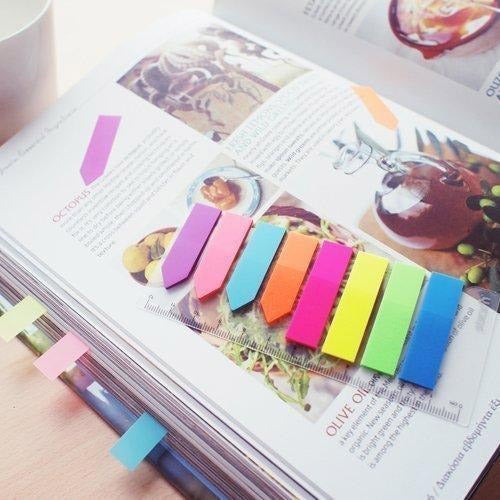 Indeks Selvklebende 8x25 Blad Assortert Neon