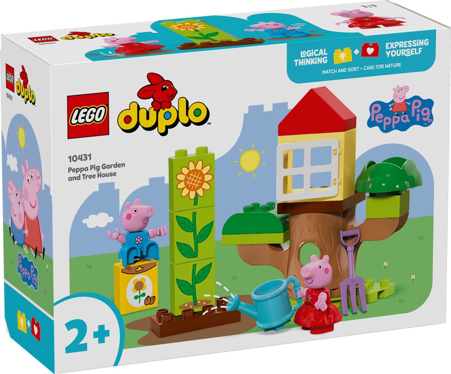 Lego Peppa Gris med hage og trehytte 10431