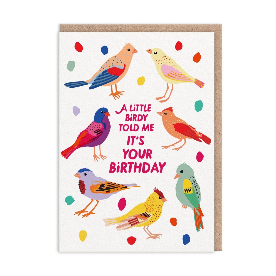 Kort Happy Birthday Birdies