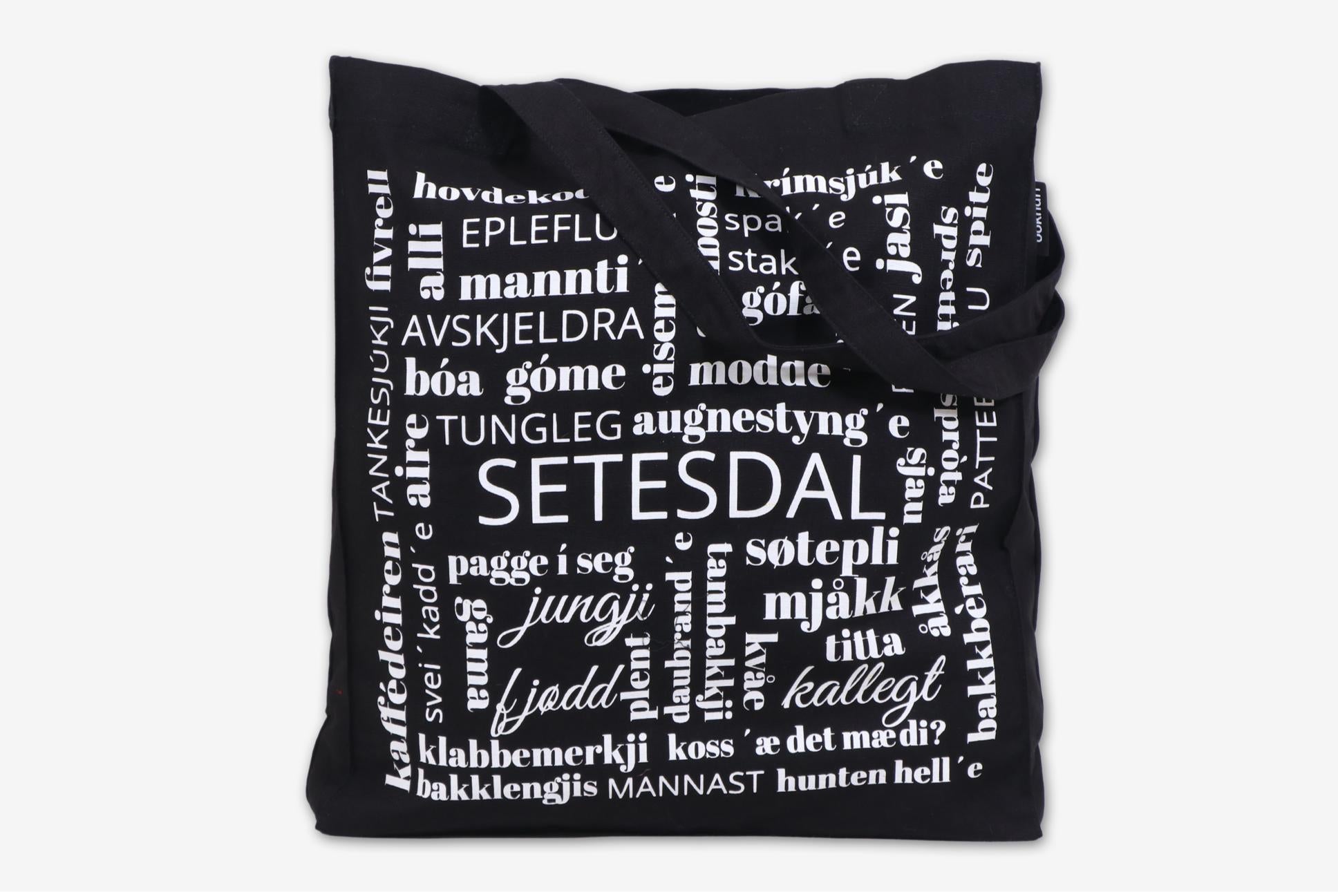 Handlenett Bokhari Setesdal sort