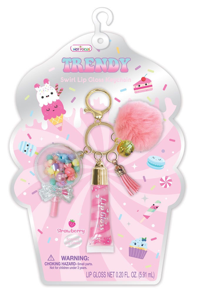 Trendy Lip Gloss m/nøkkelring