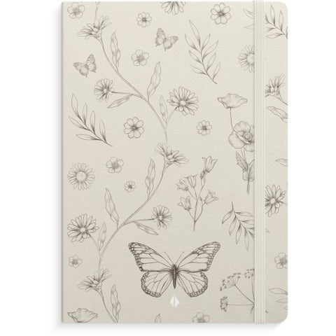 Notatbok Burde Deluxe A5 linjert Butterfly