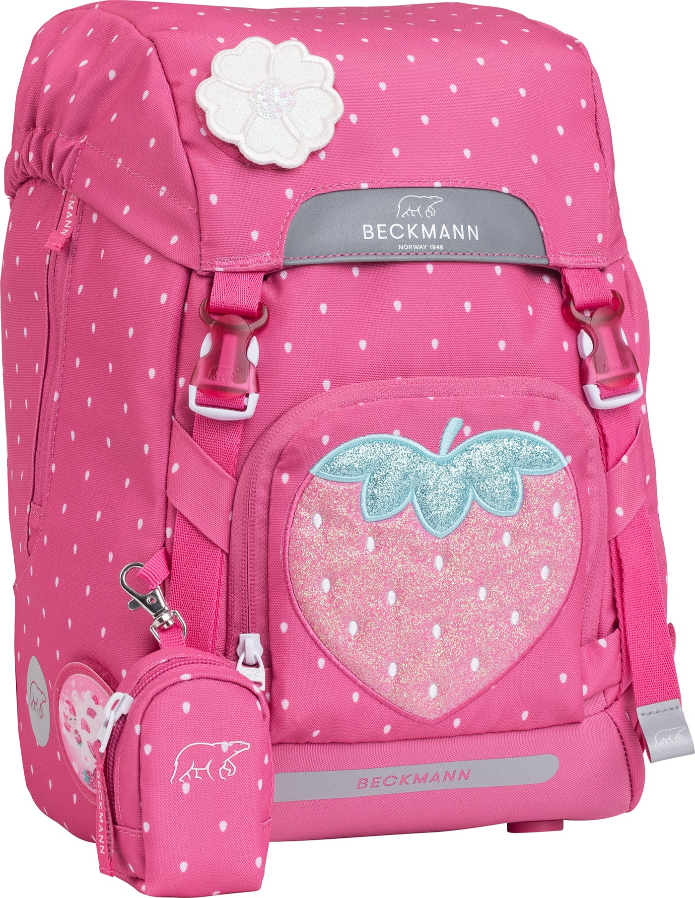 Skolesekk 1.kl Strawberry Classic 22L