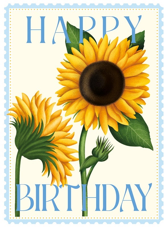Kort Colourburst Sunflowers