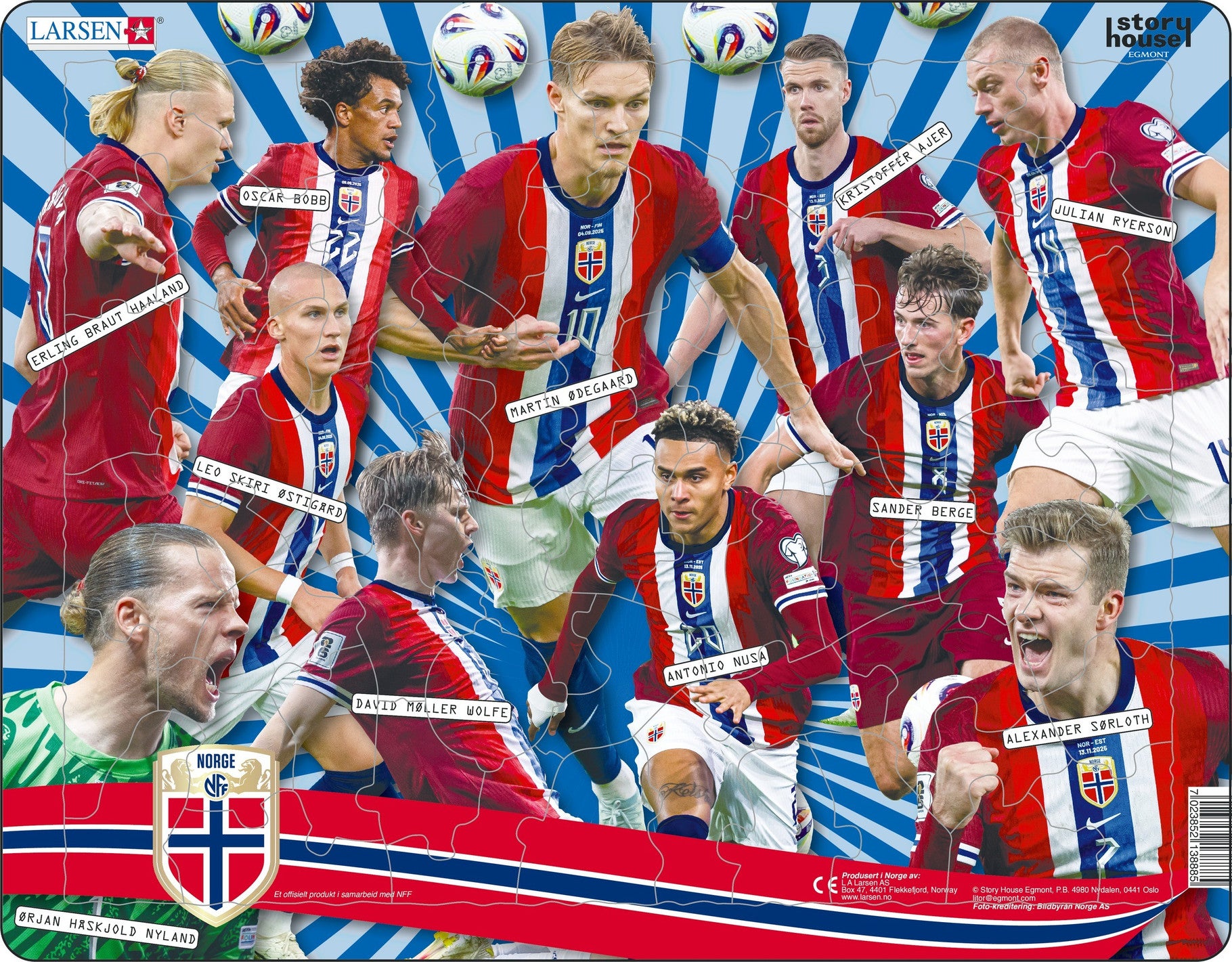 Platepusle 65 Maxi Fotball VM 2026 Kollasj