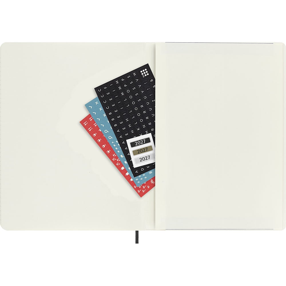 Kalender Moleskine 26/27 18m Soft XL Uke Notat Sort
