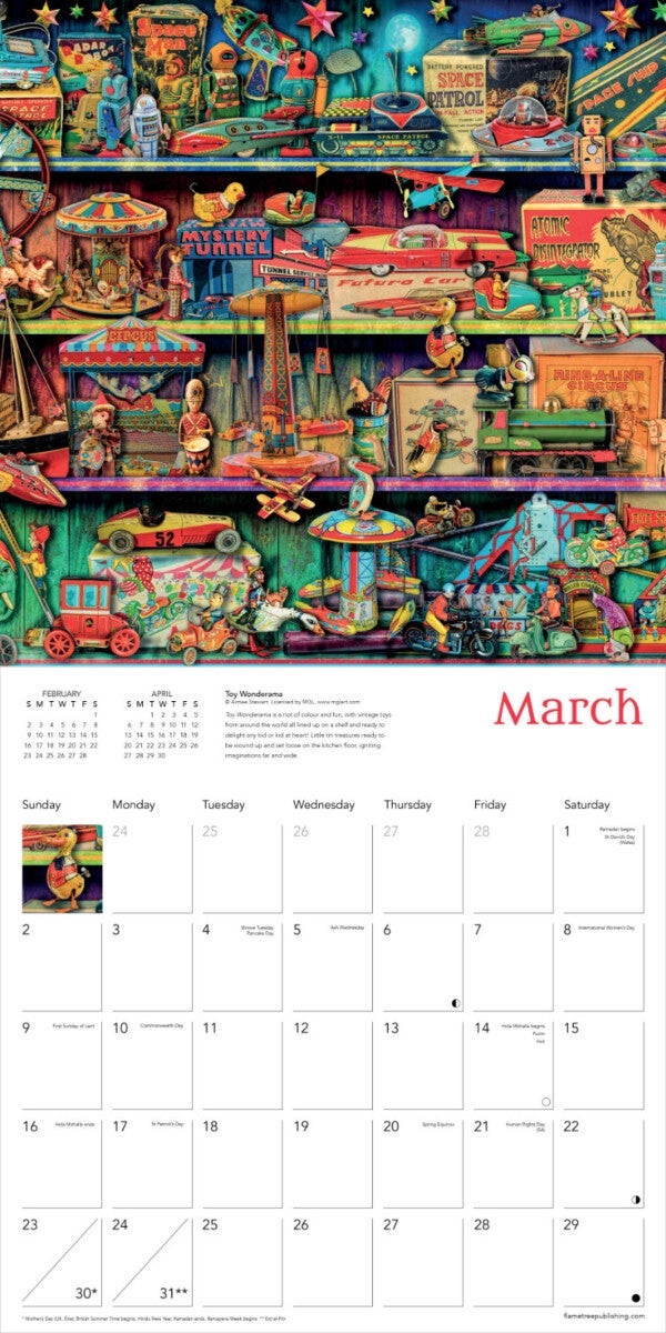 Kalender 2025 Aimee Stewart 30x30cm