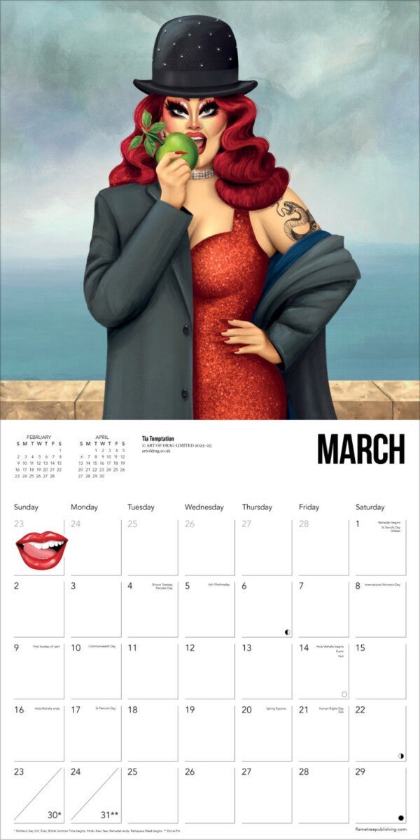 Kalender 2025 Art of Drag 30x30cm