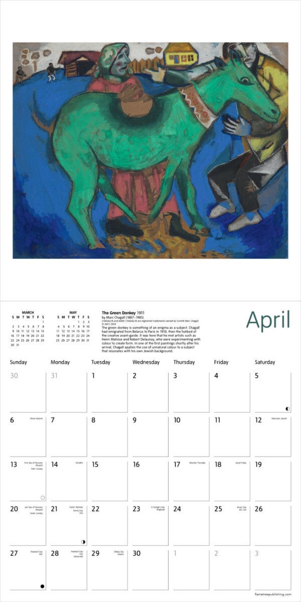 Kalender 2025 Expressionists 30x30cm