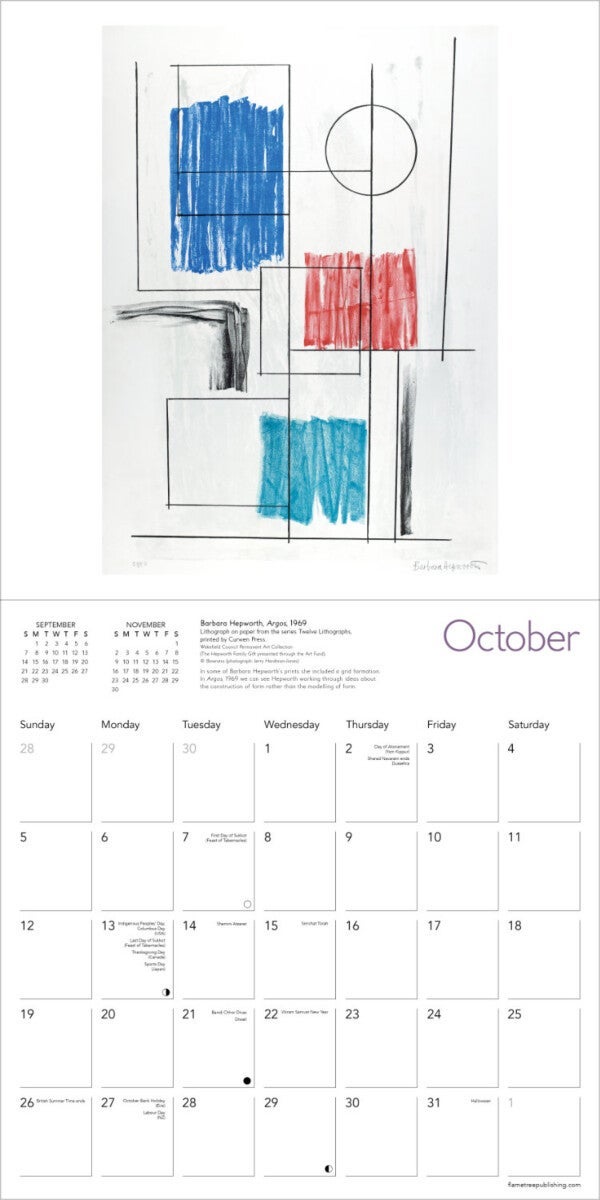 Kalender 2025 Barbara Hepworth 30x30cm