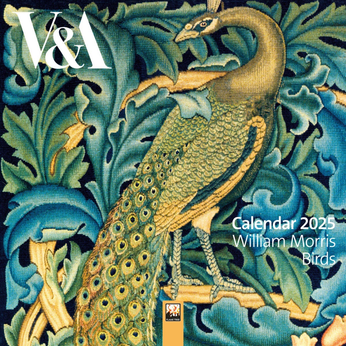 Kalender 2025 W Morris Birds 18x18cm